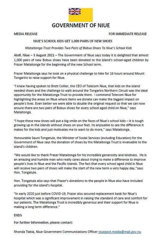 Shoes for the Pacific Islands